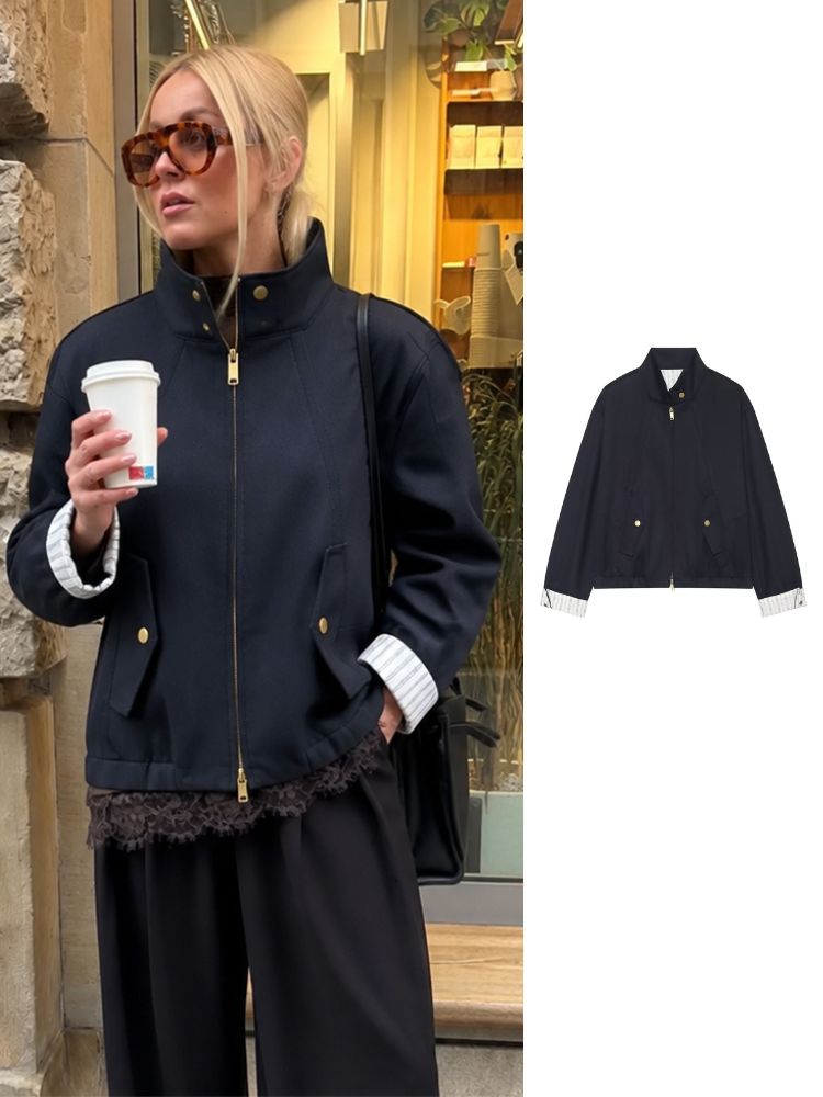 Women'S Fashion Utility Jacket - سترة نسائية قصيرة متعددة الاستخدامات من