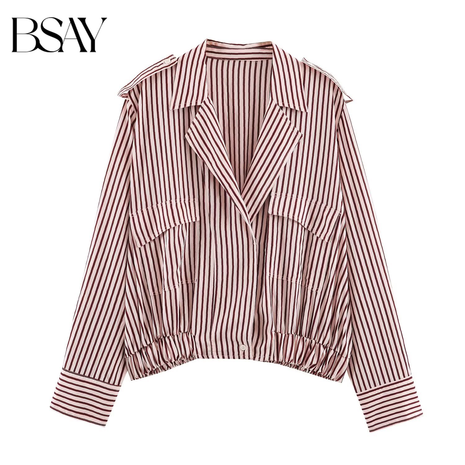 Women'S Fashion Utility Jacket - بي إس إيه واي 2026 خريف