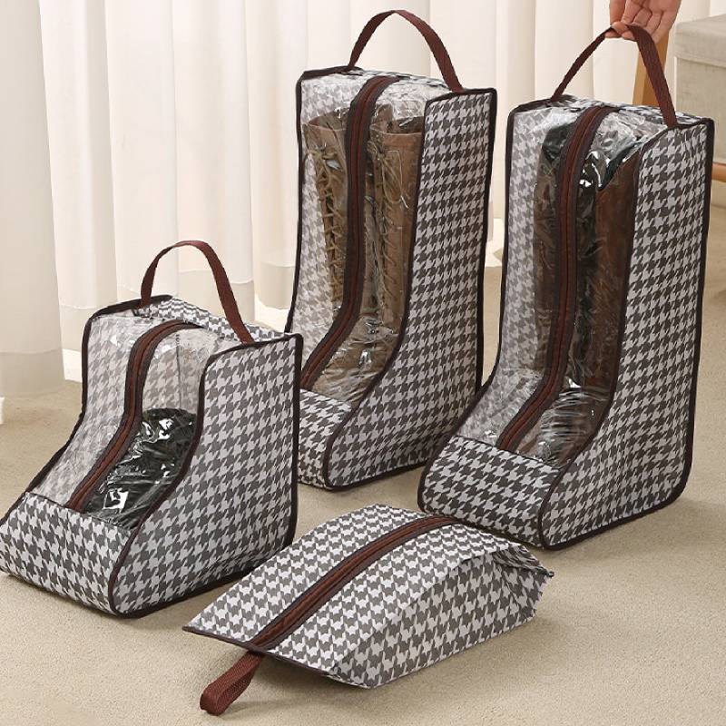 Women'S Fashion Boots - حقائب تخزين للأحذية الطويلة مع نافذة