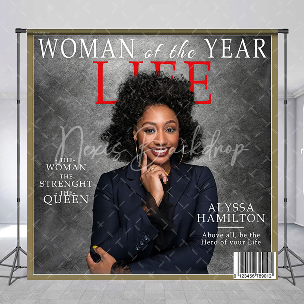 Women'S Fashion Magazines - خلفية تصوير مخصصة بتصميم غلاف مجلة