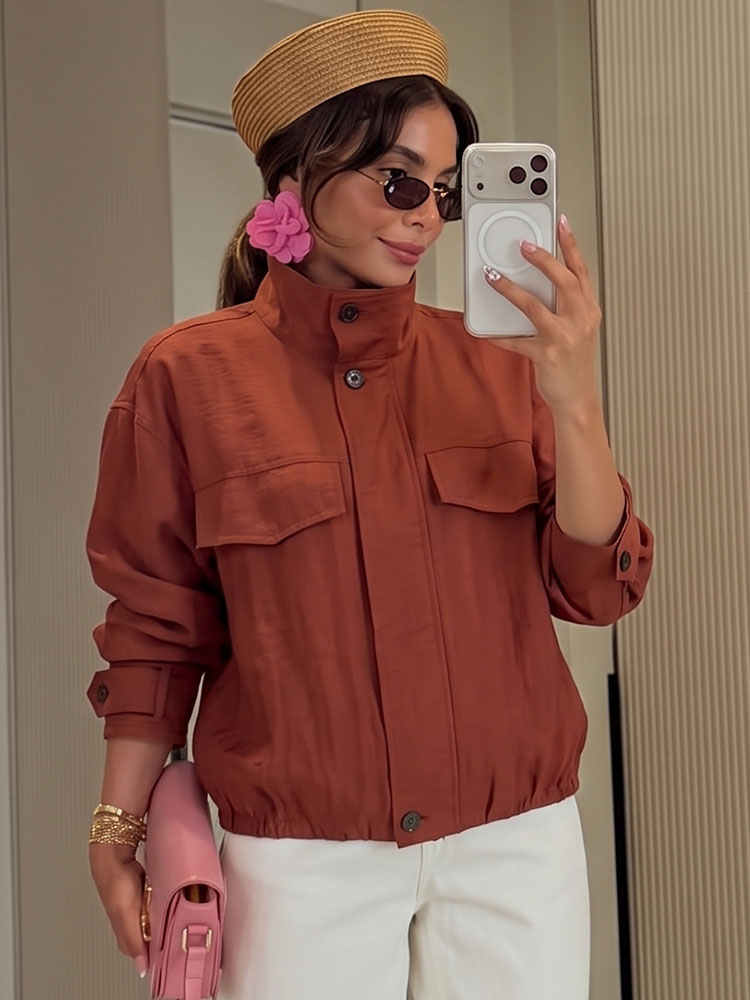 جاكيت نسائي جديد من HH بتصميم  - مراجعة Women'S Fashion Utility Jacket وسعره
