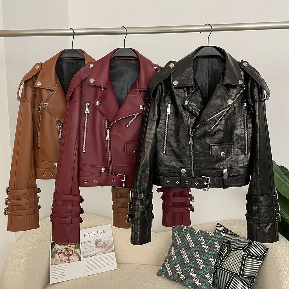 جاكيت نسائي من الجلد الطبيعي م - مراجعة Women'S Fashion Utility Jacket وسعره