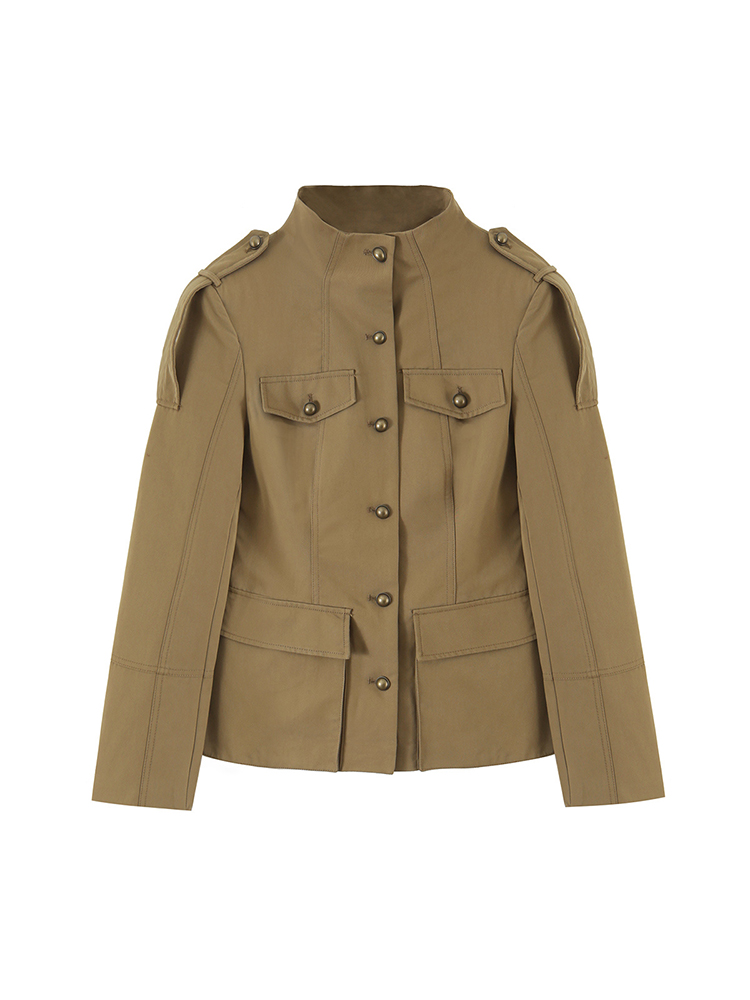 سترة نسائية عصرية بأسلوب عسكري - مراجعة Women'S Fashion Utility Jacket وسعره