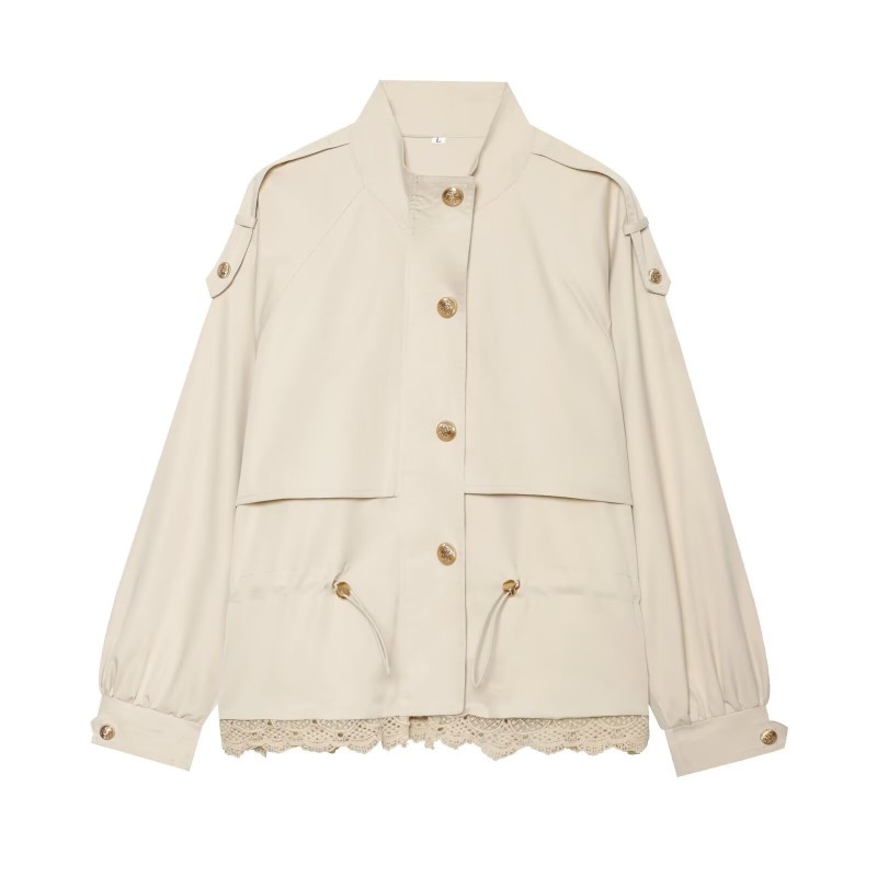 جاكيت نسائي مزخرف بالدانتيل، م - مراجعة Women'S Fashion Utility Jacket وسعره