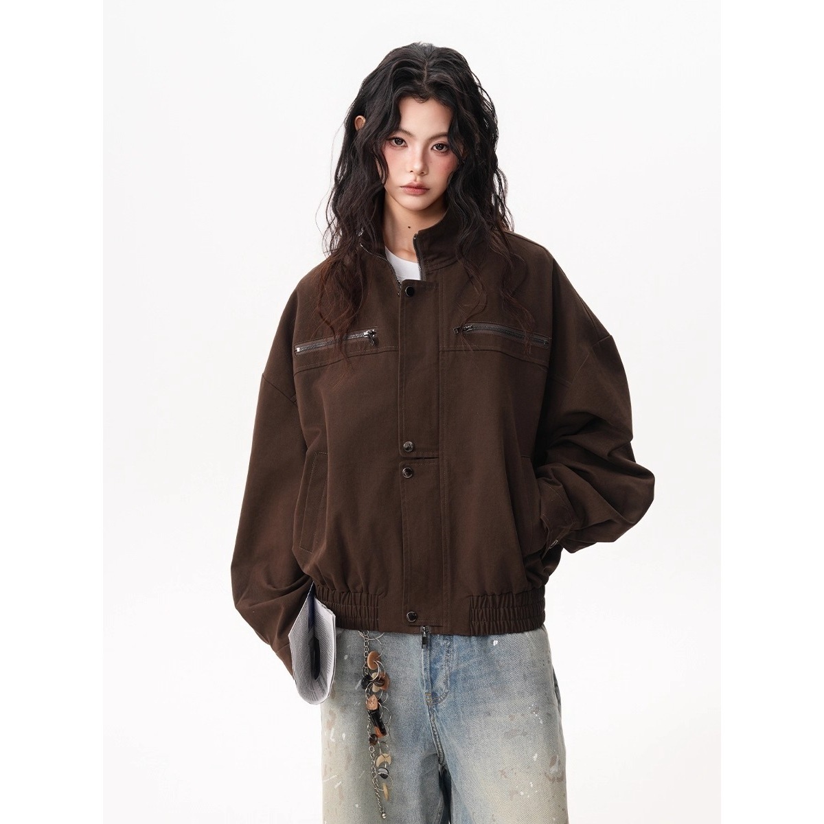 جاكيت نسائي بتصميم عتيق من نوع - مراجعة Women'S Fashion Utility Jacket وسعره