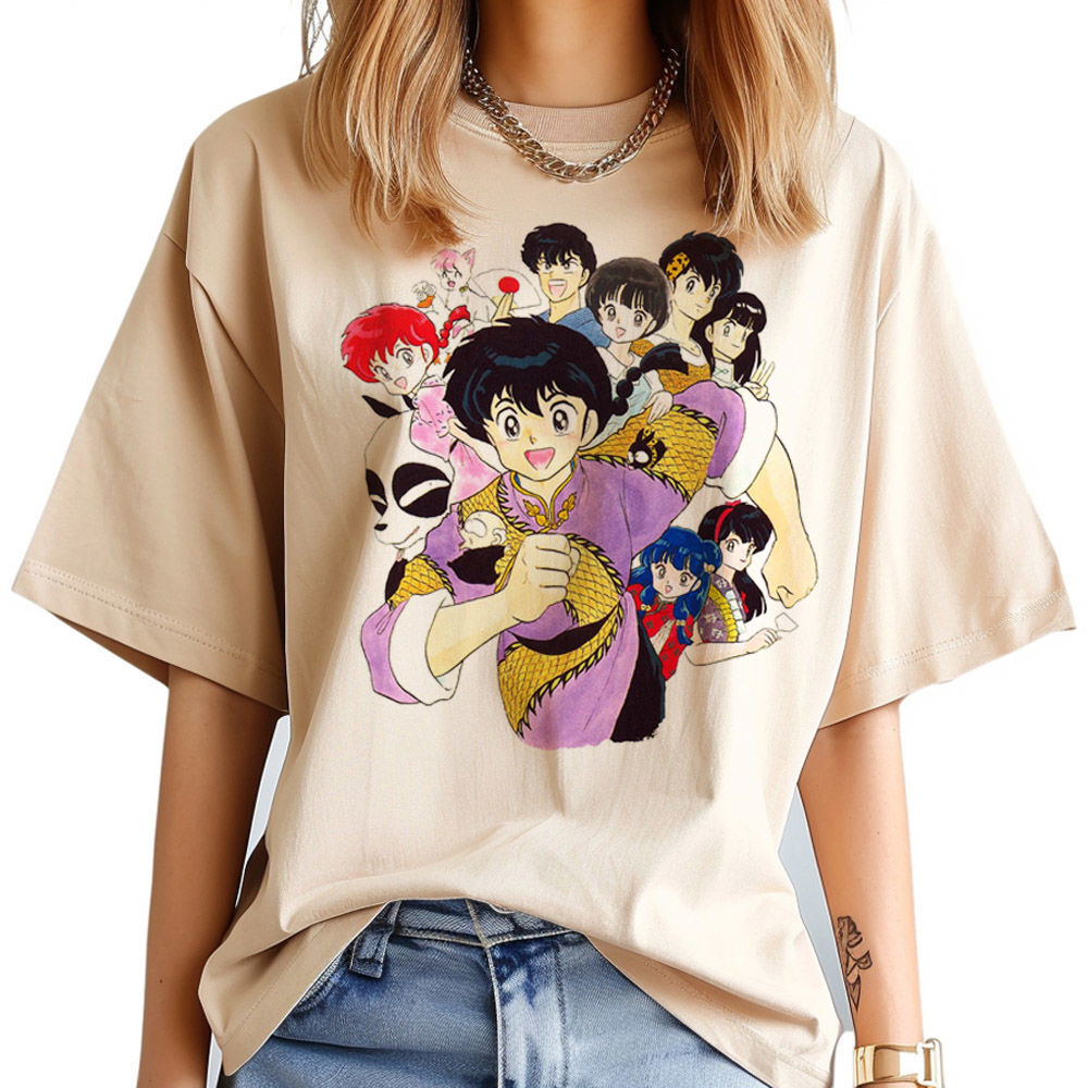تي شيرت Ranma للمراهقين ريترو  - مراجعة Women'S Fashion From The 80S وسعره