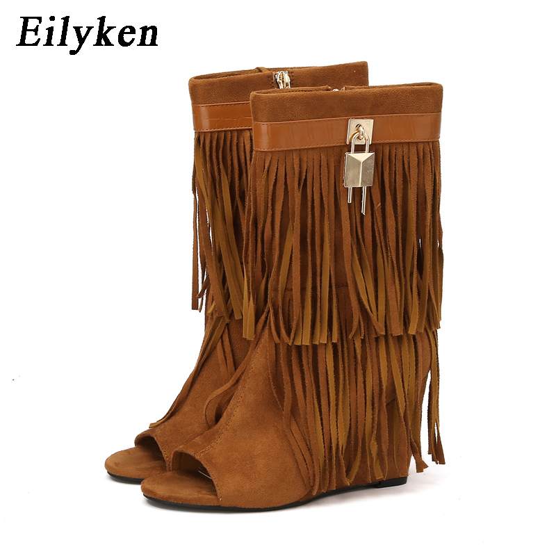 أحذية نسائية بكعب عالٍ مفتوحة  - مراجعة Women'S Fashion Boots وسعره